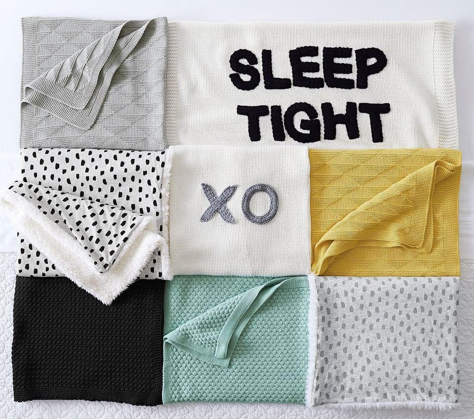 Sleep Tight Baby Blanket Pottery Barn Kids UK